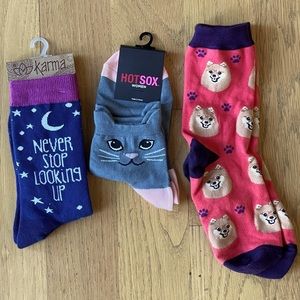 Assorted Pet socks bundle. Women’s socks, NWT and like new.